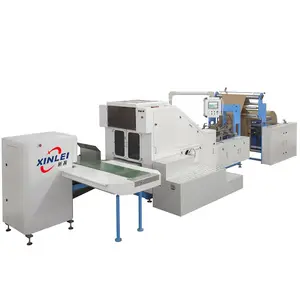 Square bottom paper bag making machine paper roll feeding paper bag forming machine