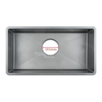 Évier de cuisine encastrable ou sous plan, 860/960 mm, en acier inoxydable 304 de 3 mm d'épaisseur, à cuve unique, style coréen, très demandé