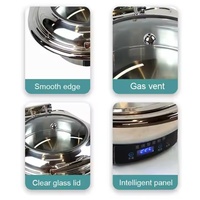 Chauffe-Plat Commercial Électrique en Acier Inoxydable à Induction, 6L, 440W, 220-240V, pour Hôtels, Restaurants et Salles à Manger