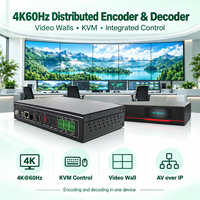 DQINFOS Encoder Decoder 4K60Hz Terdesentralisasi Melalui IP dengan Kontrol KVM dan Penyisipan-Pengeluaran Audio untuk Tampilan Ruang Konferensi