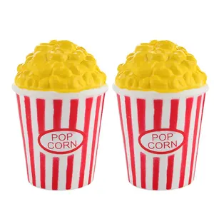 Schlussverkauf Neuheit Popcorn-Form Stressball Großhandel individuelles Logo Kunstpolster Schaumstoff Werbe-Stressball