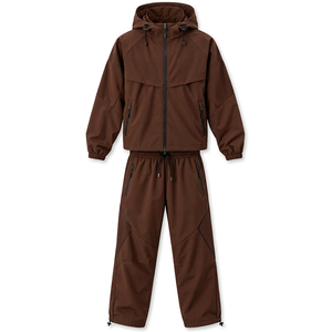 Chándal Deportivo Personalizado Premium con Tela Exterior Resistente al Viento y Aplicaciones de Logotipo Personalizadas para Empresas de Ropa - Product Image 3