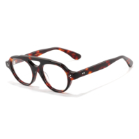 Montures de lunettes SENTA tendance à double pont en acétate, noires brillantes, pour hommes et femmes, avec logo personnalisé