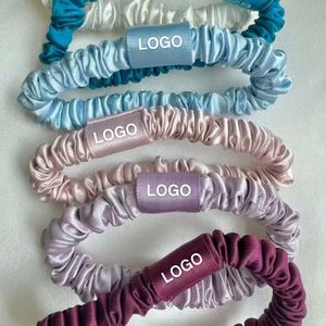 Coleteros de Seda/Satén OEM de 1cm, 1.2cm, 1.5cm, 3.5cm, 4cm, Accesorios para el Cabello Personalizados al por Mayor, para Regalos de Boda, Uso en Boutiques - Product Image 1