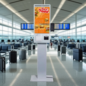 Kiosque de commande autonome sur pied pour lavage auto en intérieur, terminal interactif à écran tactile 21,5 pouces avec SDK et reconnaissance faciale - Product Image 1