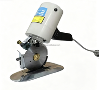 Mesin Pemotong Kain Listrik Industri Genggam Kecil Kecepatan Tinggi Semi-Otomatis Gunting 250W 2400RPM Ketebalan 27mm