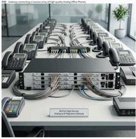 Servidor VoIP SIP de Alta Densidad UScale S1224-AC, IP PBX, Dispositivo de Acceso Integrado Modular 2U, IAD, CVP, Gateway, Directo de Fábrica