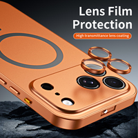 Coque de Téléphone Anti-Empreintes Digitales avec Protection d'Objectif en Alliage d'Aluminium Magnétique Premium pour iPhone 17 Pro Max