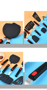 Accessoires de cuisine en silicone LMK021 en gros, 5 pièces, ustensiles de cuisine, outils de cuisson, ustensiles de cuisine antiadhésifs - Product Image 2