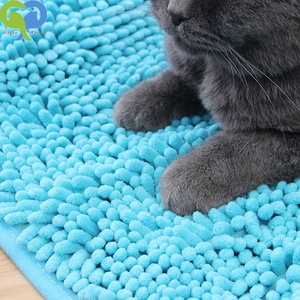 <span class=keywords><strong>Serviette</strong></span> sèche en microfibre douce pour chien en chenille Poches pour les mains <span class=keywords><strong>Serviette</strong></span> super absorbante durable à séchage rapide - Product Image 6