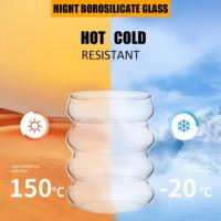 Nouveau Style10oz haute Borosilicate café froid thé verre tasse haute qualité glace Milkshake boisson verrerie