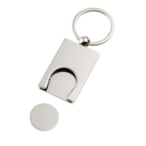 Porte-clés drapeau italien avec breloque ballon de football, design rectangulaire en métal - Product Image 2