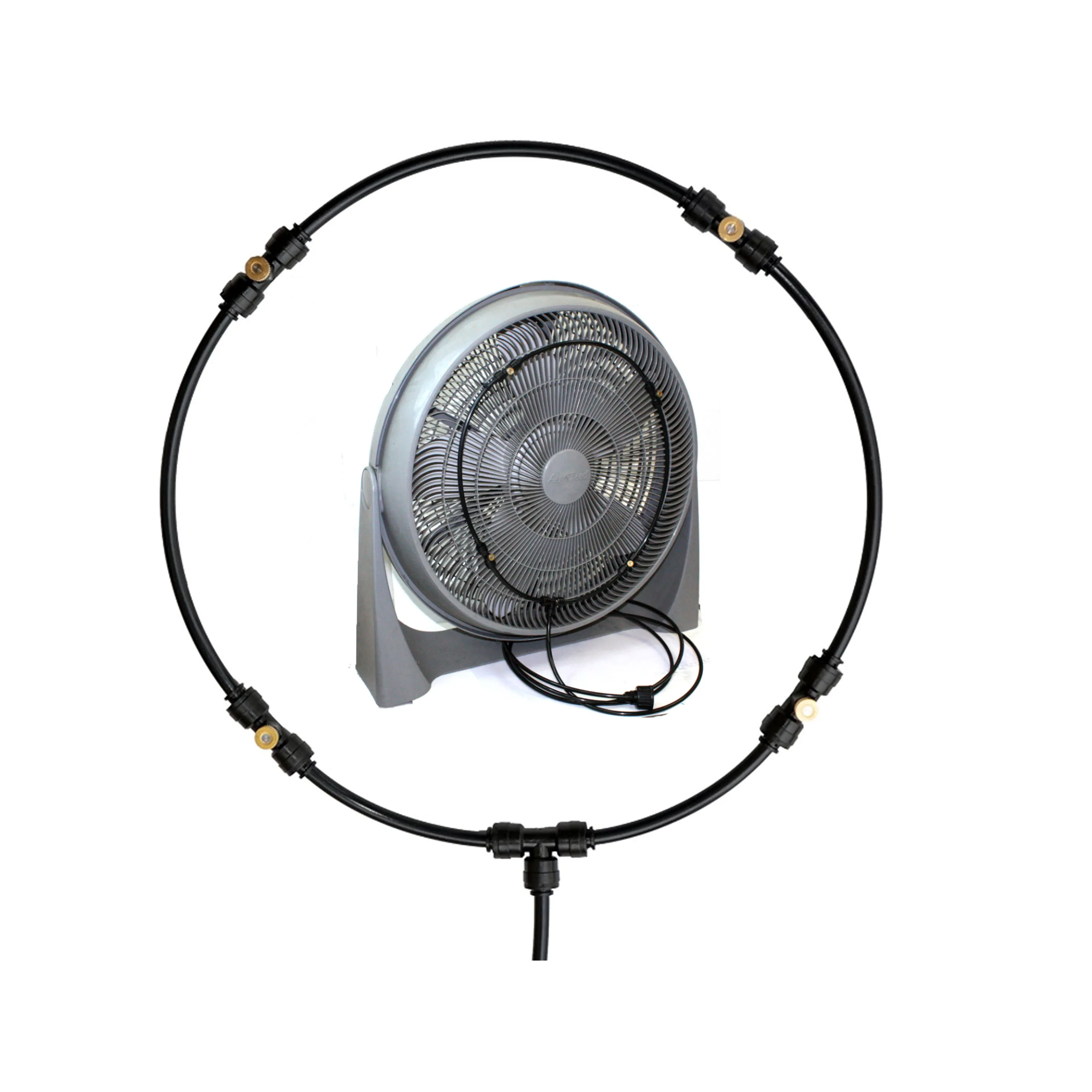 Misting Kit Fan Ring Outdoor Misting System for Patio Garden Greenhouse