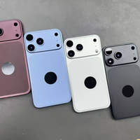 Coque arrière DIY avec cadre intermédiaire pour iPhone 11 (pour conversion en 18 Pro) et XR (pour conversion en 18 Pro)