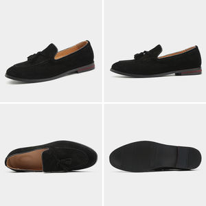 Zapatos de Vestir Formales Casuales de Moda para Hombre, Mocasines Reflectantes de Cuero de Gamuza Patentada, Tallas 37-48 - Product Image 2