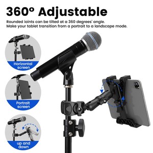 Soporte Ajustable <span class=keywords><strong>de</strong></span> Alta Calidad para <span class=keywords><strong>Tablet</strong></span>, para Bicicleta, Cochecito, Scooter, Bote, Bicicleta <span class=keywords><strong>de</strong></span> Ejercicio, Tablets/iPads/Kindles <span class=keywords><strong>de</strong></span> 7-11 Pulgadas - Product Image 5
