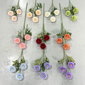 Bouquet de fleurs artificielles en soie, couleurs mélangées, décorations de mariage, décoration de la maison, moulage par injection, respectueux de l'environnement - Product Image 2