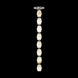 Moderno Simple Alabastro 8 Luz Colgante Collar Candelabro Hogar Interior Diseño Iluminación Latón Lineal Alabastro Colgante Luz - Product Image 2