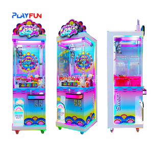 Nueva máquina de juego de Arcade que funciona con monedas Candy Pusher Fun Prize Gift Game Candy <span class=keywords><strong>Chocolate</strong></span> Claw Máquina expendedora - Product Image 1