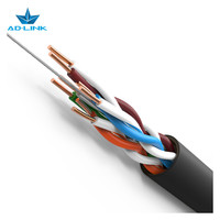 Venta al por mayor Cat5e Cable UTP en cajas de carrete Precio por metro para comunicación de red Cat 5 Cable