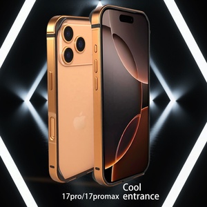 Ốp lưng siêu mỏng khung kim loại nhôm nhẹ cho <span class=keywords><strong>iPhone</strong></span> 17 12 13 14 <span class=keywords><strong>Plus</strong></span> 15 16 Pro Max, bảo vệ sang trọng bằng hợp kim - Product Image 4