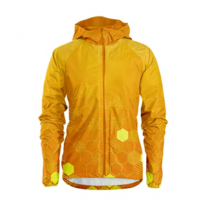 <b>Men's</b> Hooded Sport <b>Jacket</b> Geometric Print Breathable Polyester Summer Lightweight Zipper Front Design Custom LOGO Wholesale 2026 - Product Image 3