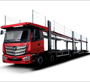 2024 Poplar Style 3 Axle Double Deck 6-12 Unit Car Or Vehicle Transport Semi Trailer For Truck