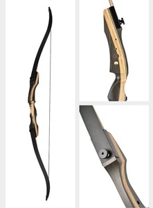 <span class=keywords><strong>Arc</strong></span> à poulies en <span class=keywords><strong>bois</strong></span> de 62 pouces pour la chasse en plein air - Product Image 4