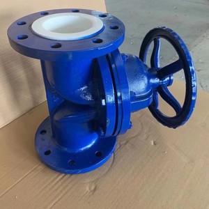 Vanne à diaphragme doublée de PTFE, type à bride, résistante à la corrosion, pour usine chimique, vanne de commutation G41F46 - Product Image 1
