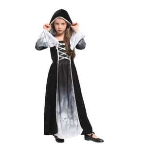 Disfraz de Princesa Esqueleto Mágico para Niñas de Halloween, Traje de Fantasía para Bebés, Disfraz para Actuaciones Escénicas 4ourcostumes - Product Image 5