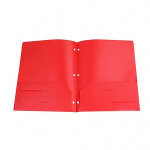 Pp Plastic Three-Hole Business Report Filing Double Pocket <b>File</b> <b>Folder</b> for Office Stationery Items - Product Image 5