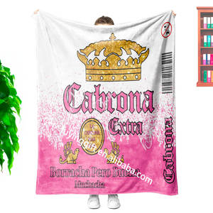 El más nuevo diseño Custom Logo Corona Extra Beer Chingona Toxica franela polar Manta polar manta de viaje - Product Image 1