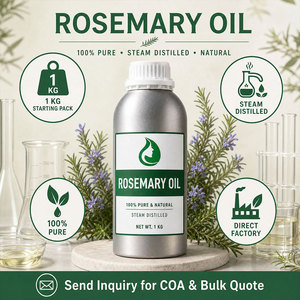 <span class=keywords><strong>Huile</strong></span> <span class=keywords><strong>Essentielle</strong></span> de Romarin Pure et Naturelle de Qualité Cosmétique, Biologique, à l'Odeur Fraîche, pour Soins Capillaires Quotidiens, Hydratante et Nourrissante - Product Image 5
