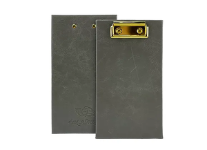 Porte-factures en cuir pour restaurant, porte-reçus avec clip métallique - Product Image 3