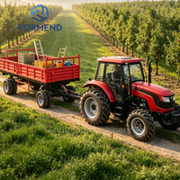 Remorque agricole à benne basculante hydraulique de grande capacité 9t 10t, tractée par un tracteur, pour le transport de matériel de récolte agricole