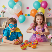 Balle sensorielle LED lumineuse en silicone à ventouse scintillante pour enfants, jouet anti-stress unisexe à partir de 5 ans, idéal pour les fêtes