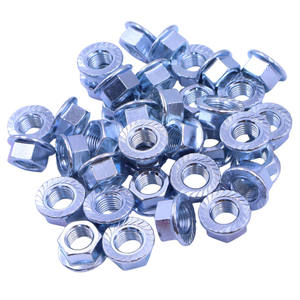 14mm Fine Thread 1.5mm Flange Nuts for Gasoline Generator Anti-Losening Crankshaft <b>Flywheel</b> Nuts 100 Generator Parts Accessories - Product Image 3