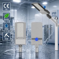 Lampadaire LED MIC 170lmW IP66 avec cellule photoélectrique certifié ETL CE RoHS 50W 100W 150W 240W pour éclairage routier et parking municipal