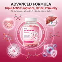 Gummies Guti éclaircissantes pour la peau au collagène et glutathion, 60 unités, complément de beauté, éclaircissant et anti-taches pour le visage, pour femmes, durée de 24 mois