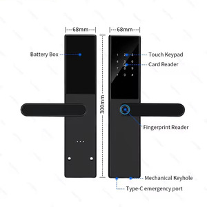Aien Keyless thông minh khóa cửa <span class=keywords><strong>Wifi</strong></span> & App kiểm soát đ<span class=keywords><strong>i</strong></span>ện tử kỹ thuật số mật khẩu & Vân tay truy cập cho cửa gỗ - Product Image 4