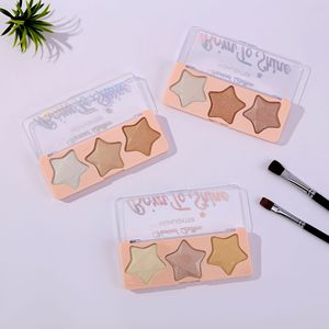 Bảng Phấn Bắt Sáng 3 Màu Hình Trái Tim Làm Bánh Phấn Tạo Khối Cho Khuôn Mặt Phấn Tạo Khối - Product Image 1