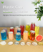 Pot en plastique PET de qualité alimentaire personnalisé avec couvercle en aluminium pour gâteau, bouteille de soda, jus, bouteille transparente pour desserts, mousse, crêpe, gâteau