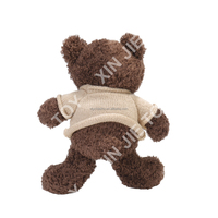 Peluche ours en peluche personnalisée en gros, ours en peluche personnalisé avec icône, jouet en peluche ours brun, jouet en peluche doux