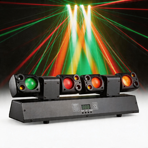 Tête mobile laser 80W à deux bras et quatre têtes, contrôle DMX512, faisceau RVB coloré pour DJ, scène, mariage, fête, discothèque, bar, club, événements - Product Image 1