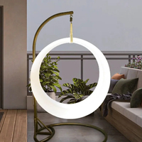Balançoires LED pour jardin, balançoire de patio lumineuse, apporte beaucoup d'ambiance à la fête et au barbecue en plein air