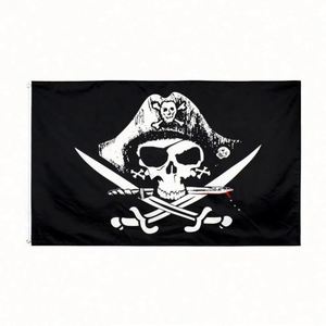Drapeaux et Bannières Personnalisés Imprimés Numérique en Polyester 150D, 3x5 pieds, Couleurs Vives, Vente en Gros Directe Usine Chine, Drapeaux de Pirates Pas Chers - Product Image 1