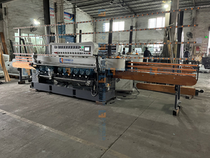 Máquina de Pulir Vidrio E-WORLD, para Bordes de Acero y Vidrio, de 3-25 mm de Espesor, Control PLC, Alta Precisión, 380V, Fácil de Operar - Product Image 4