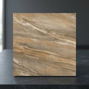 Azulejos de Porcelana con Efecto Mármol Vistaar Volcano Brown Onyx, 600x600mm, Acabado Brillante Pulido para Pisos - Product Image 5