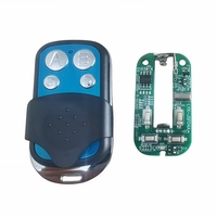 Télécommande universelle en métal à 4 boutons RF433MHz pour ouvre-porte de garage, duplicateur de télécommande, clé de clonage de code