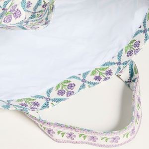 Custom <b>Large</b> Capacity All-Floral Printed Canvas Tote <b>Bag</b> for Women Embroidery Open Top <b>Beach</b> <b>Bag</b> Summer Spring Winter Portable - Product Image 5